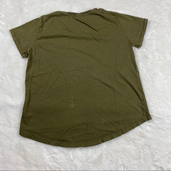 Zara Olive Green Short Sleeve T Shirt - Picture 6 of 8
